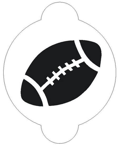 Football Size 2 12 For The Designer Stencil For Decorating Cake No