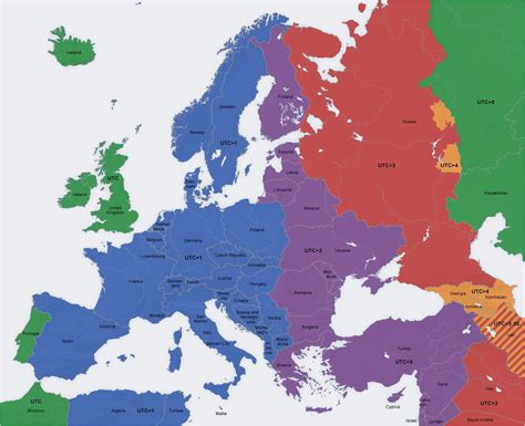 Time Zones In France Map Map