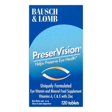 Buy Bausch And Lomb Preservision Tablets