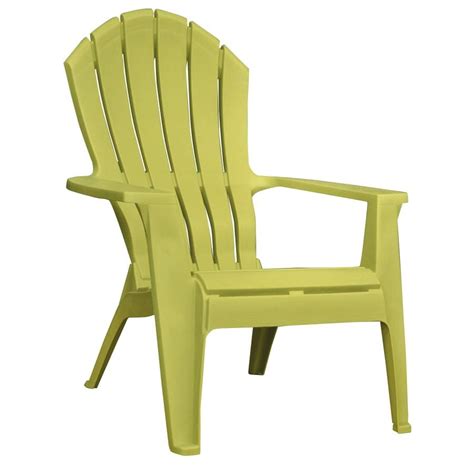 Adams Mfg Corp Green Resin Stackable Patio Adirondack Chair At