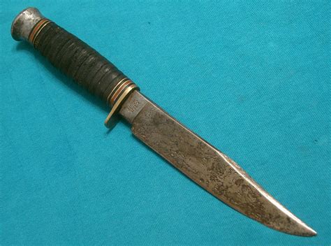 Antique Rodgers Sheffield Hunting Skinner Bowie Knife
