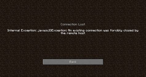 Java Exception Error Minecraft
