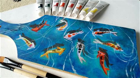 Semasa zaman cretaceous, jerung helang tidak mendominasi perairan sebagai peman.gsa teratas ( apex predator ). How to Paint Koi Fish with Acrylics || Cara Melukis ...