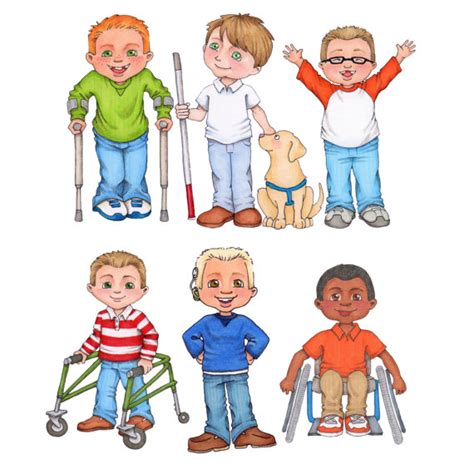 Disability Children Clipart Showing