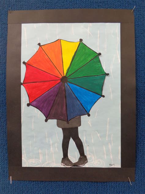 Color Wheel Umbrella Art Lesson Linusvanpeltquotes