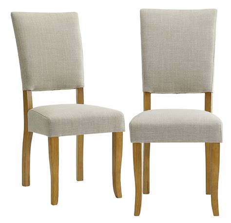 Upholstered Parsons Dining Chair Set Of Ivory By Walker Edison