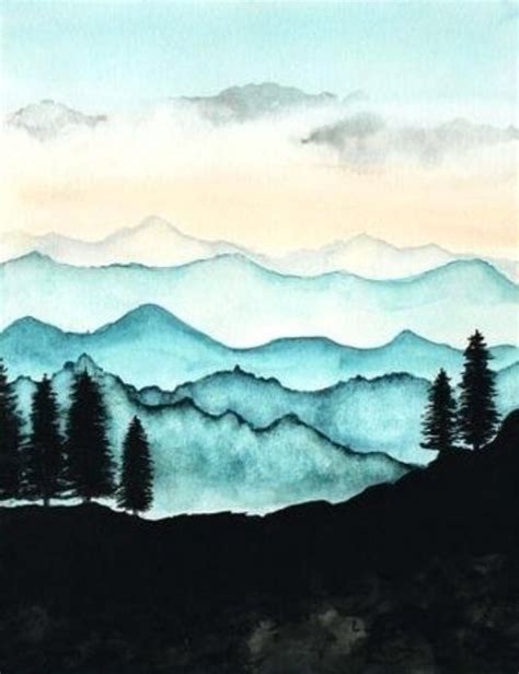 And the best paint to paint with right now are watercolors! 35 Easy Watercolor Landscape Painting Ideas To Try ...