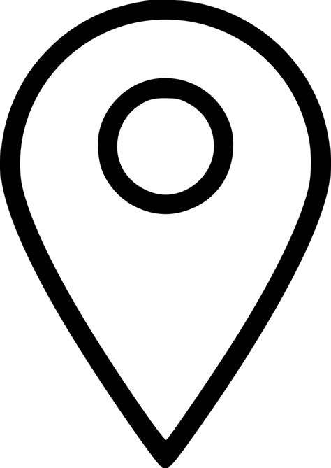 Location Map Marker Pin Place Svg Png Icon Free Download White