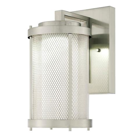 Newburyport 20 3/4 high brushed nickel outdoor wall light. Westinghouse Skyview Brushed Nickel 1-Light Outdoor Integrated LED Wall Lantern-6318300 - The ...