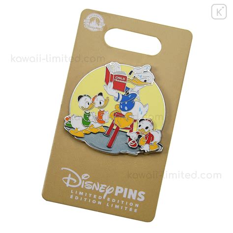 Japan Disney Pin Badge Donald Duck And Huey And Dewey And Louie 85th