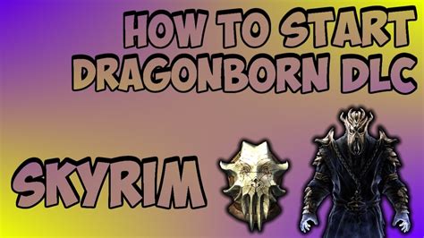 Potential spoiler alerts for each of the skyrim dlc quests and the beginning of the dark brotherhood questline. Skyrim Dragonborn DLC: How to Start the Questline - YouTube