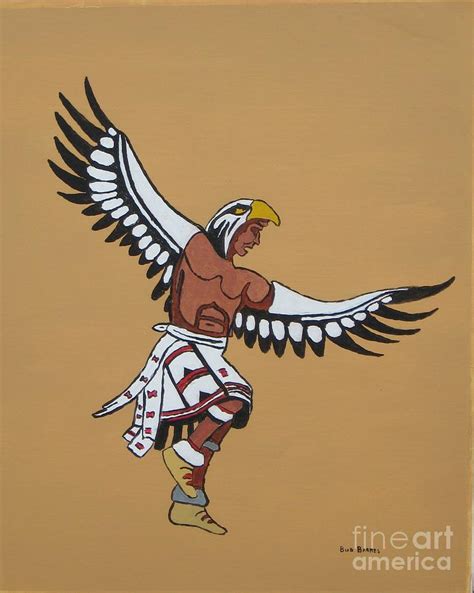 Eagle Dancer Drawing By Bud Barnes