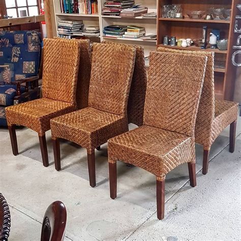 Fresh In Are These 6 Rattan High Back Dining Chairs 🙂 Furniture