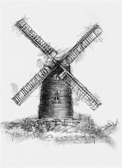 Windmill Sketch By Sean Briggs