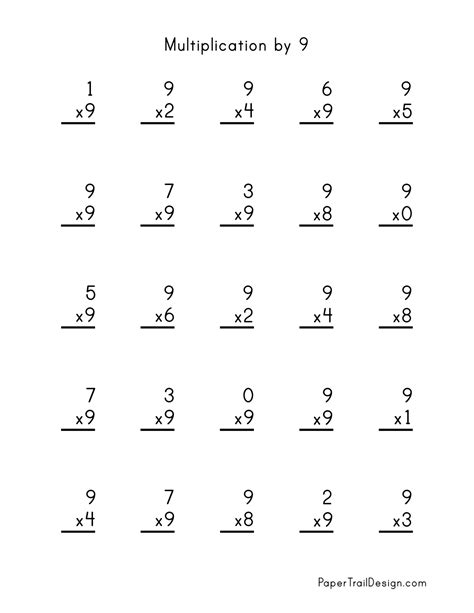 Printable 3rd Grade Math Worksheets Multiplication Elcho Table