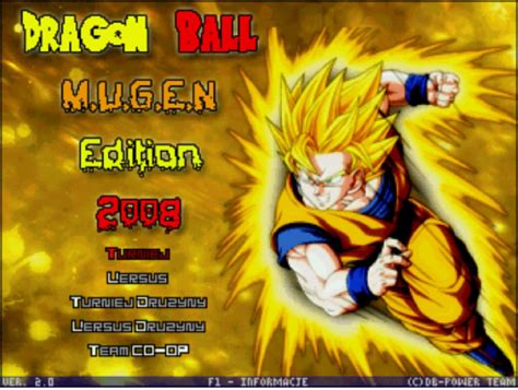 Dragon ball z m.u.g.e.n edition 2018. M.U.G.E.N. - Games: Dragon Ball Mugen Edition 2008 (v. 2.0)