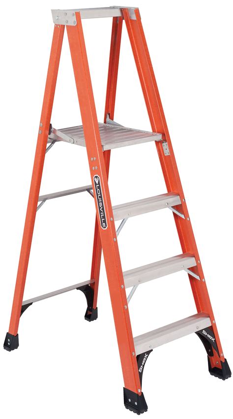 Louisville Ladder Fp1404hd 4 Ft Fiberglass Platform Step Ladder Type