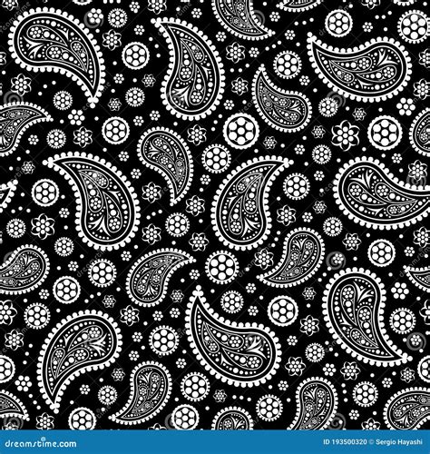 Paisley Design Seamless Pattern Vector Repeat Stock Vector