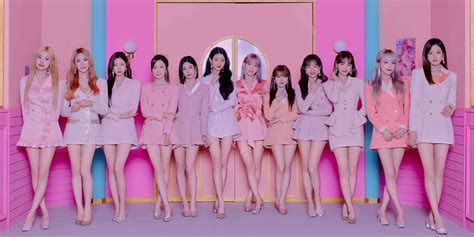 iz one members sparkle in every shade of pink for their new group