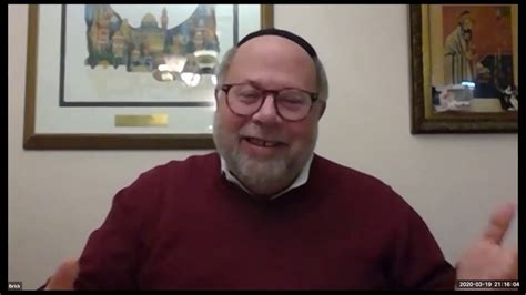 2020 03 19 Rabbi Menachem Brick Rabbinic Perspectives On Global Pandemics Youtube