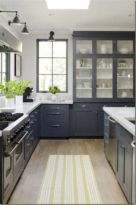 These gray kitchen cabinet come in varied designs, sure to complement your style. Yellow Color Accents Jazz Up Elegant Dark Gray Kitchen ...
