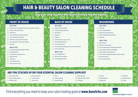 Welcome to uk barber supplies. DOWNLOAD: Cleaning Schedule and Supply Template for Hair ...