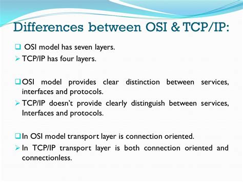 Osi Model And Tcpip Model Difference V Rios Modelos