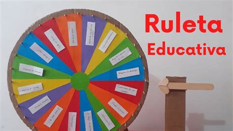 Como Hacer Una Ruleta De CartÓn Educativa Para NiÑos Ruleta Para