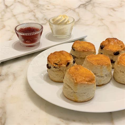 Pack Of 12 Plain Scones With Clotted Cream And Home Made Rose Petal