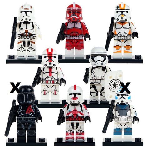 6pcs Stormtrooper Clone Trooper Lego Toys Star Wars Minifigure Block Toys