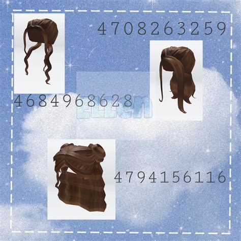 Brown Aesthetic Hair Bloxburg Decal Codes Coding Roblox Pictures
