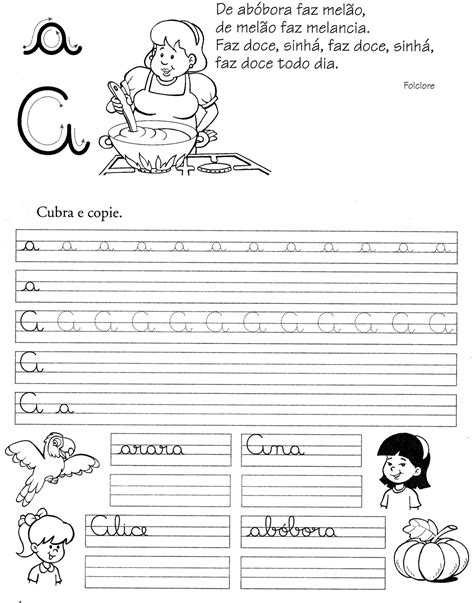 Atividades De Caligrafia Treino Da Caligrafia Cantinho Do Educador Infantil