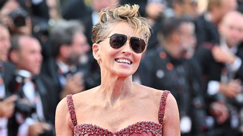 Sharon Stone Feels Gratefully Imperfect In Topless Poolside Photo