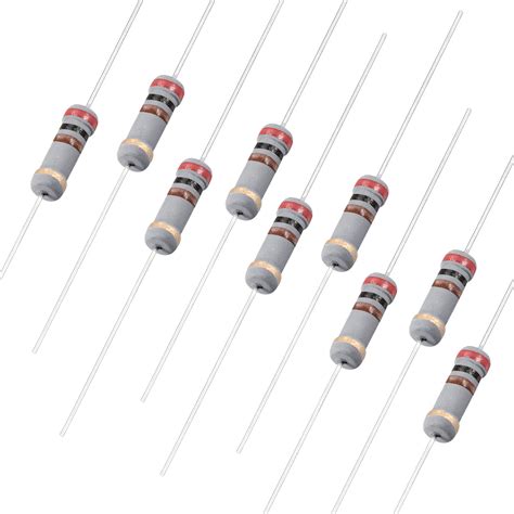 1w 200 Ohm Carbon Film Resistor 5 Tolerance 4 Color Bands Fixed