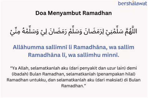 Doa Menyambut Ramadhan Sesuai Sunnah Agar Diberi Waktu Bertemu Ramadhan