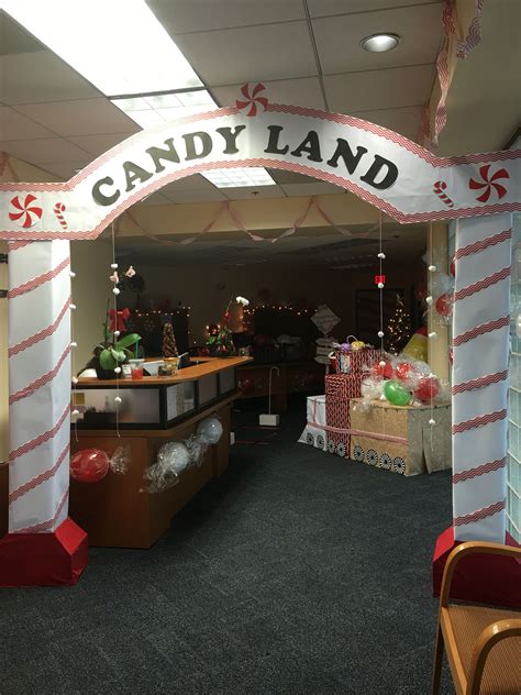 Candy Cane Office Decoration Candyland Decorations Office Christmas