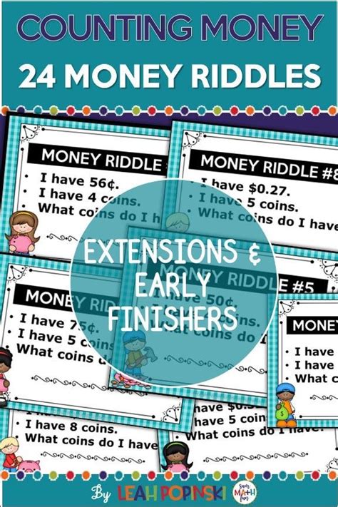 103 riddles for 3 year olds. Counting Money - Extensions for Your Money Unit - Riddles for Counting Money - Leveled Tasks for ...