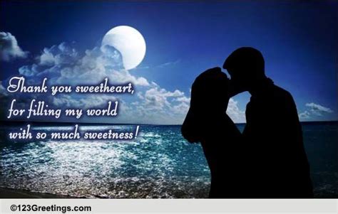Thank You Sweetheart Free Love Ecards Greeting Cards 123 Greetings