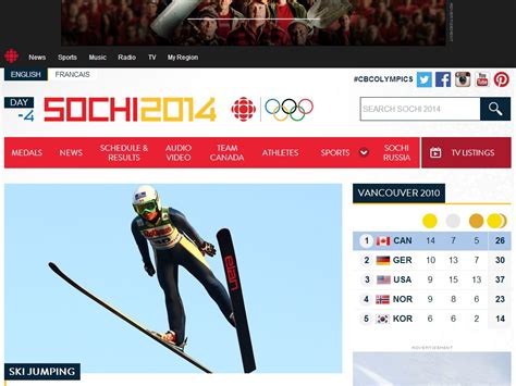 Cbc Announces Digital Sochi Coverage Media In Canada