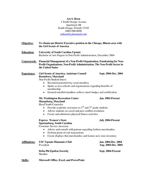 34 Chronological Resume Template Doc For Your School Lesson
