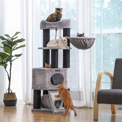 Our luxury cat furniture is guaranteed to make you feel happy. FEANDREA Cat Tree With Sturdy and Soft Platform for Small ...