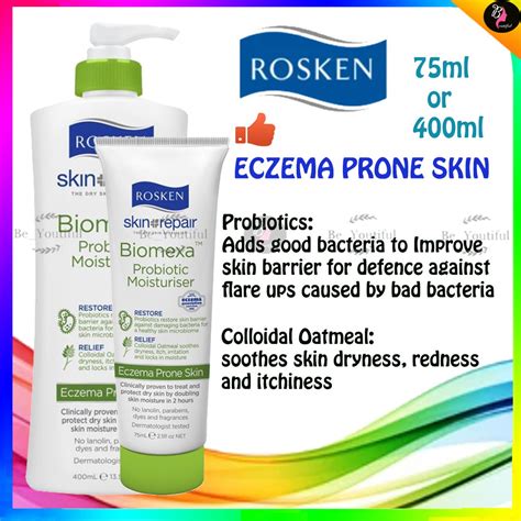Rosken Biomexa Probiotic Moisturiser 75ml Eczema Prone Skin Protect Dry