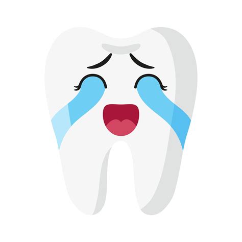 vector cartoon cute crying characters of tooth 4242644 vector art at vecteezy
