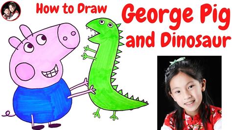 How To Draw George Pig And Dinosaur How To Draw George Pig Youtube