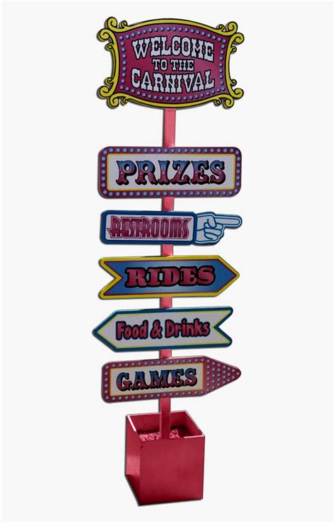 Free Printable Carnival Directional Signs