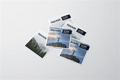 Download Square Flyer Mockup / 3D Visualization on Behance