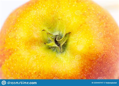 Photo De Fond De La Pomme Rouge Vue Macro Texture De Peaux De Fruits