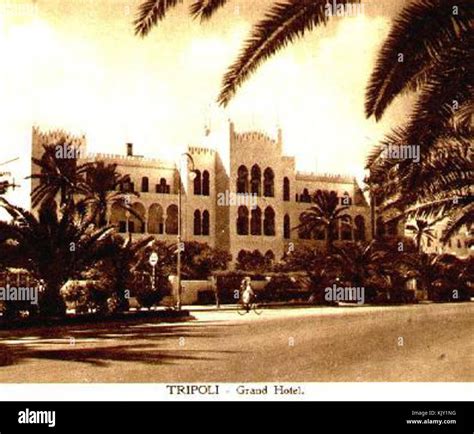 Tripoli Grand Hotel 1930s Stock Photo Alamy