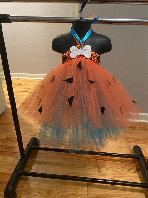 Pebbles Inspired Tutu Dress Flintstones Inspired Costume Customized