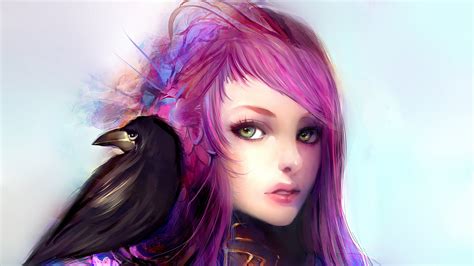Pink Hair Anime Girl Artwork Hd Artist 4k Wallpapers Images Backgrounds Photos And Pictures